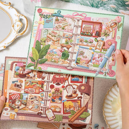 YUXIAN Vol. 4 Springtime Floral Garden / Coffee Diary - L - JoyJollyCrafts