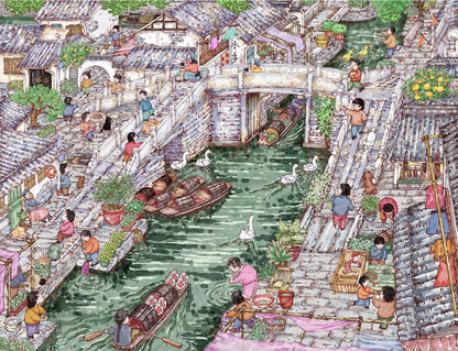 ZHIYI 3.0 Jiangnan Series Keqiao Ancient Town / Early Morning at Bazi Bridge - L - JoyJollyCrafts
