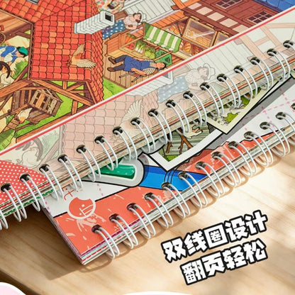 ZIYI 8.0 Collection of Strolling Through the Myriad Scenes 1 Book - L - JoyJollyCrafts
